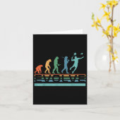 Carte Joueur de badminton évolué drôle nerd Evolution Sp (Fleur jaune)