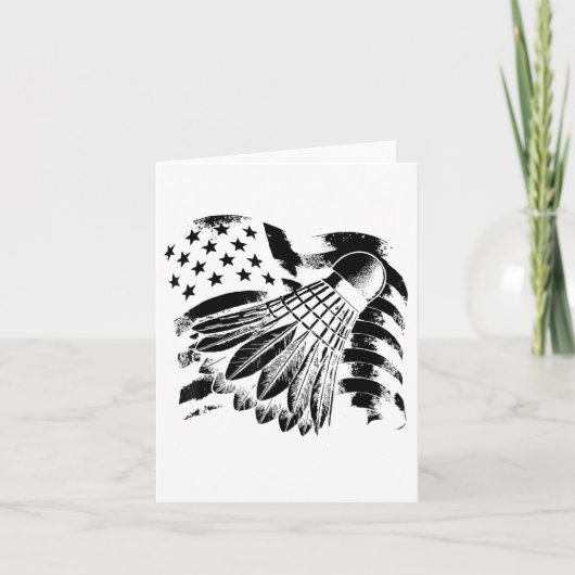 Carte Joueur de badminton Evolution volant raquette (Devant)