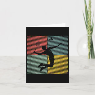 Carte Joueur de badminton Jeu Volant Badminton