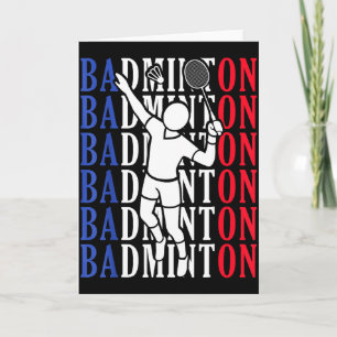 Carte Joueur de badminton Joueurs Entraîneur Fans Garçon
