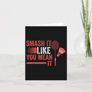 Carte Joueur de badminton navette 