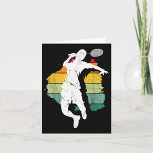 Carte Joueur de badminton Rétro Équipe de badminton Vola