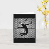 Carte Joueur de badminton Shuttle Badminton (Fleur jaune)