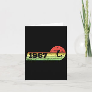 Carte Joueur de badminton Vintage 1967 Birthday Shuttle