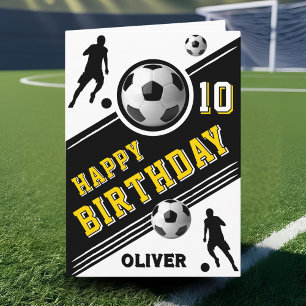 Carte Joueur de ballon de football moderne Anniversaire