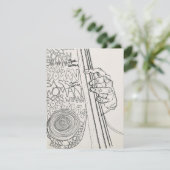 Carte Joueur de bar femme (Debout devant)