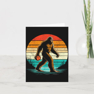 Carte Joueur de baseball Bigfoot Sasquatch jouant au bas