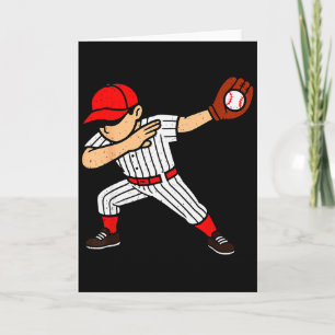 Carte Joueur de baseball Dabbing Baseballer Sports Athlè