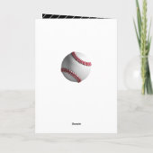 Carte Joueur De Baseball Moderne À Thème Anniversaire (Dos)