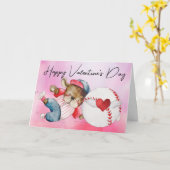 Carte Joueur de baseball pour la Saint-Valentin aquarell (Fleur jaune)