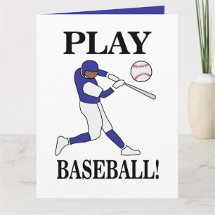 Carte Joueur de baseball Sports Coach Anniversaire