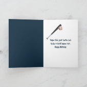 Carte Joueur de baseball Tiger fêtant son anniversaire # (Intérieur)