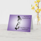 Carte Joueur de basket-ball de la fille de l'Ait (Fleur jaune)