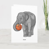 Carte Joueur de basket-ball éléphant Basket-ball (Dos)