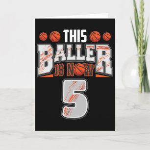 Carte Joueur de basket-ball garçon de 5 ans basket-ball 