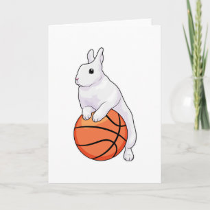 Carte Joueur de basket-ball lapin Basket-ball