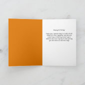 Carte Joueur de basket-ball moderne Thème Anniversaire (Intérieur)