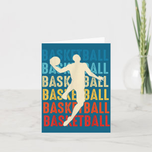 Carte Joueur de basket drôle Entraîneur Fan Panier