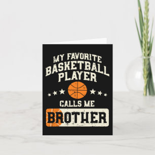 Carte Joueur de basketball favori Brother Famille Baller