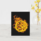 Carte Joueur de basketball flamboyant de basket-ball de  (Fleur jaune)