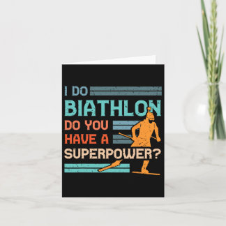 Carte Joueur de biathlon Athlète Sports d'hiver Ski Rifl