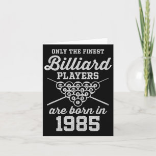 Carte Joueur de billard de 40 ans 40e anniversaire