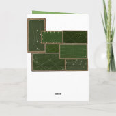 Carte Joueur de billard de table vintage antique (Dos)