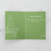 Carte Joueur de billard de table vintage antique (Intérieur)