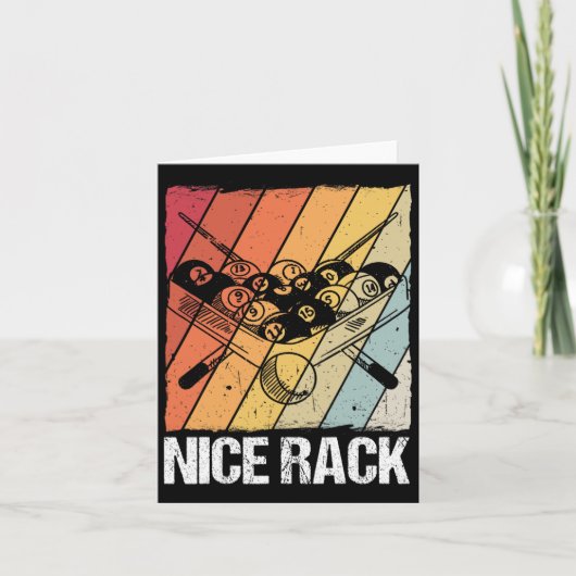 Carte Joueur de billard en rack (Devant)