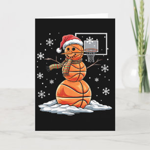 Carte Joueur de bonhomme de neige Sketll chapeau de Père