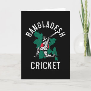 Carte Joueur de cricket du Ngladesh Fierté du drapeau ng