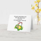 Carte Joueur de CROQUET (Fleur jaune)