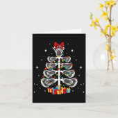 Carte Joueur de crosse Xmas Cadeau de crosse Arbre de No (Fleur jaune)