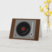 Carte Joueur de disques Schallplattenspieler (Fleur jaune)