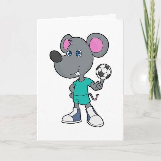 Carte Joueur de football à la souris (Devant)