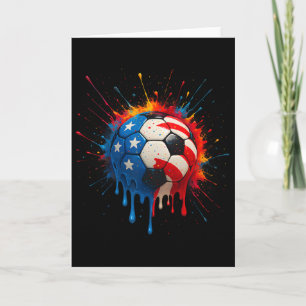 Carte Joueur de football cool Drip Sport pour garçons ho