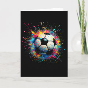 Carte Joueur de football cool Sport pour garçons Hommes