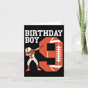 Carte Joueur de football de 9 ans 9e année de football