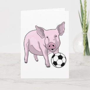 Carte Joueur de football porc Football