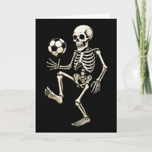 Carte Joueur de football squelette Football d'Halloween