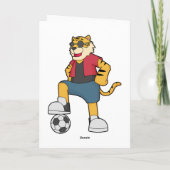 Carte Joueur de football Tigre Football (Dos)