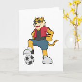 Carte Joueur de football Tigre Football (Fleur jaune)
