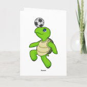 Carte Joueur de football tortue Football (Dos)