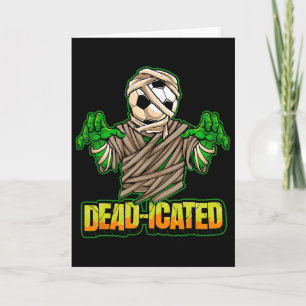 Carte Joueur de football Zombie Football effrayant Hallo