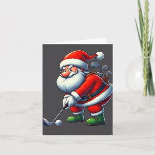 Carte Joueur de golf du Père Noël Noël Noël Noël Sport