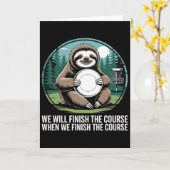Carte Joueur de Golf Frisbee Paresseux Rétro Kawaii Disc (Fleur jaune)