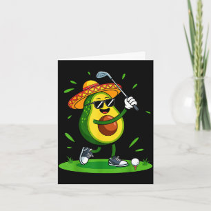 Carte Joueur de golf taco cinq de mayo golfeur mexicain 