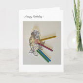 Carte Joueur de guitare Joyeux anniversaire (Devant)