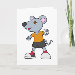 Carte Joueur de handball à la souris Handball