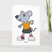 Carte Joueur de handball à main Souris Handball (Dos)
